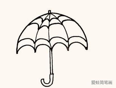 雨伞怎样画简单又可爱