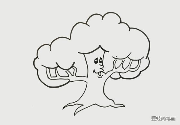 拟人大树怎么画好看又简单
