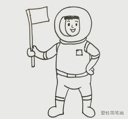 宇航员的简笔画