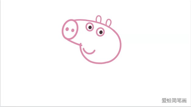 小猪乔治的简笔画
