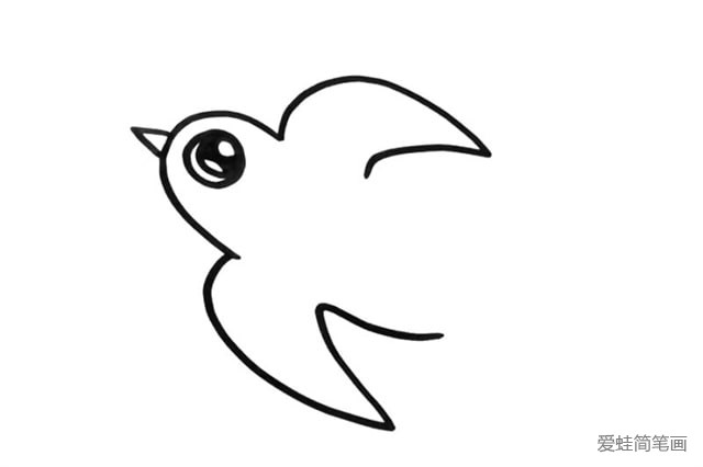如何画小燕子的简笔画