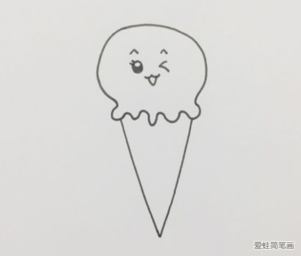 冰淇淋简笔画怎么画简单又可爱