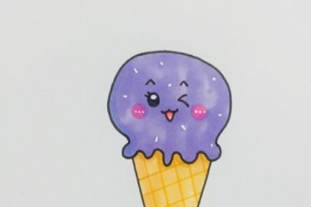 冰淇淋简笔画怎么画简单又可爱