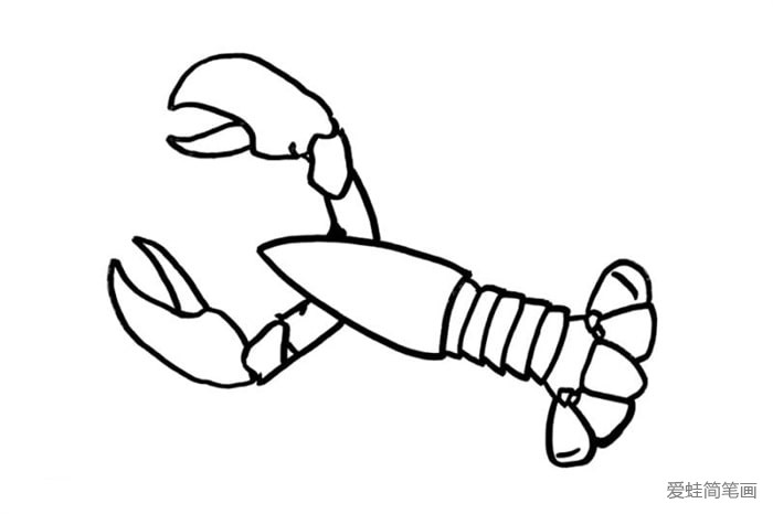 澳洲大龙虾简笔画怎么画