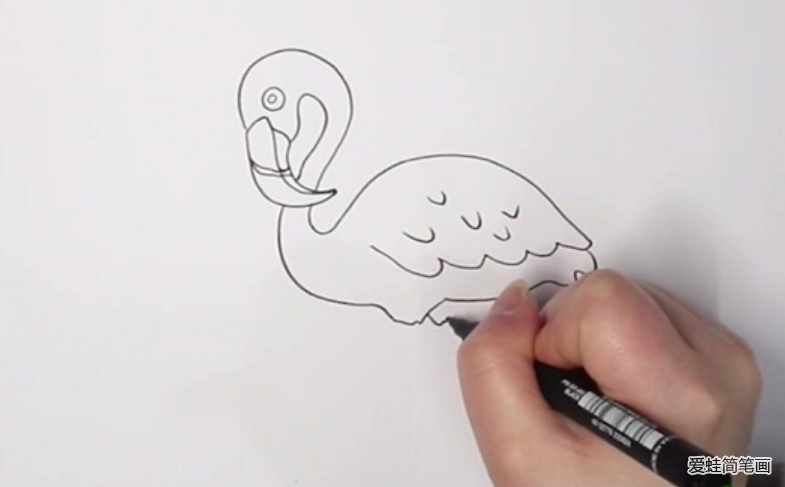 简单又美丽的火烈鸟怎么画