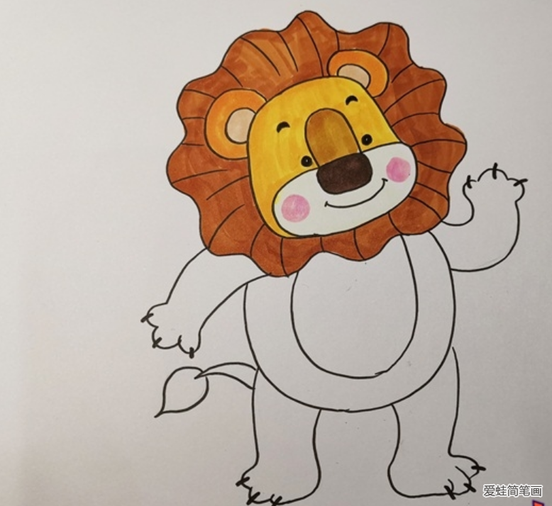 小狮子怎么画可爱