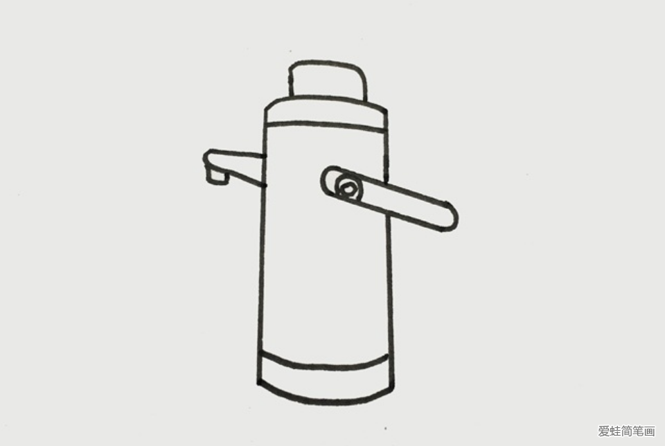儿童水瓶简笔画怎么画