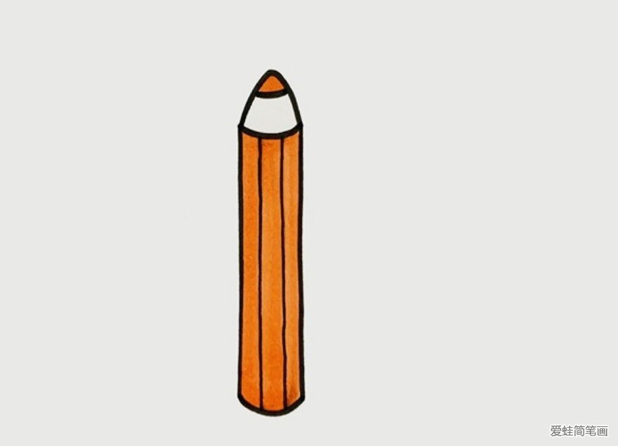 一只简单的蜡笔怎么画