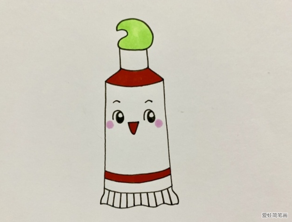 儿童牙膏的画法简笔画