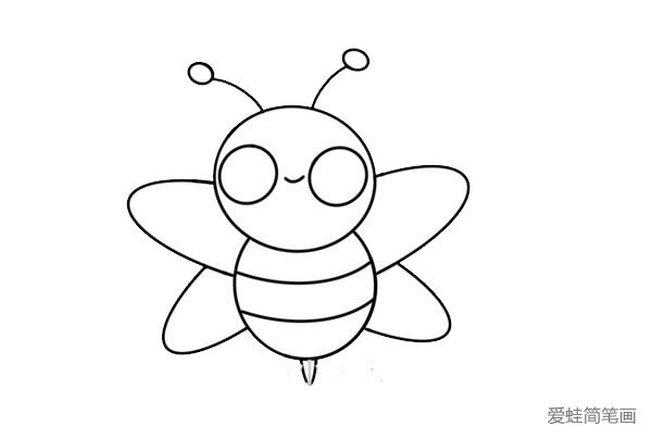 蜜蜂的步骤怎么画