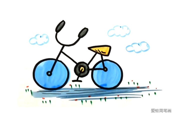 自行车怎么画? 简笔画步骤怎么画?