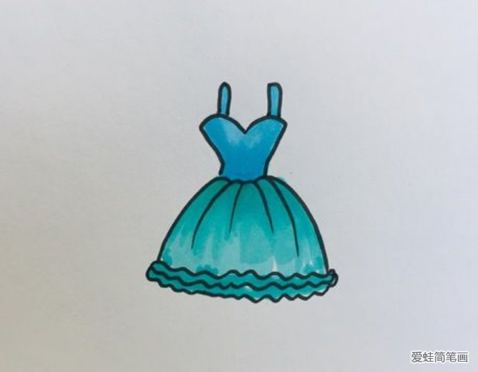 裙子简笔画简单又漂亮彩色