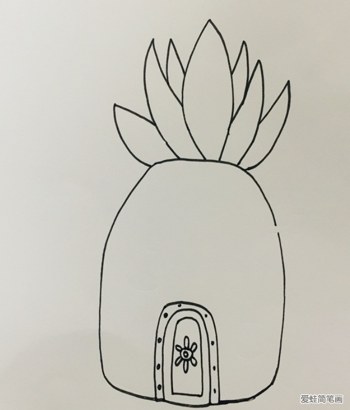 海绵宝宝菠萝屋怎么画简笔画