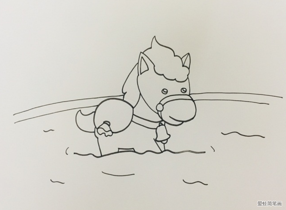 怎么画小马过河的绘本儿童版