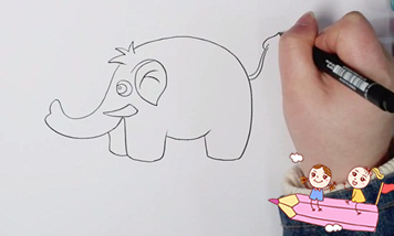 全部都是简单的大象怎么画