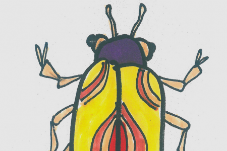 超级简单甲壳虫怎么画好看