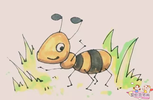 简单小蚂蚁怎么画很可爱