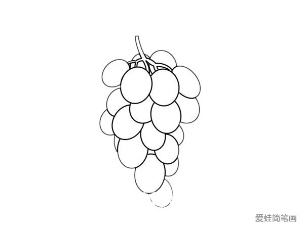 一串葡萄怎么画不显单调