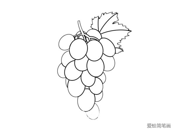 一串葡萄怎么画不显单调